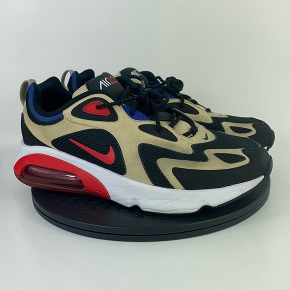 Nike Air Max 200 Gold/Red Athletic Running Shoes AQ2568-700 Men's Size 11 - Picture 3 of 11